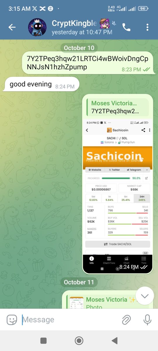 We are the hunters.. we give you alphas back to back!

When <a href="/AkiraLabsXYZ/">AkiraLabs</a> called $SHACHI at just $60K MCAP, most people slept on it 😴...
Now look where it is 👀🔥

These guys don’t just talk alpha  they live it.
I aswell gave same call to a friend on 10th of this month at 68k