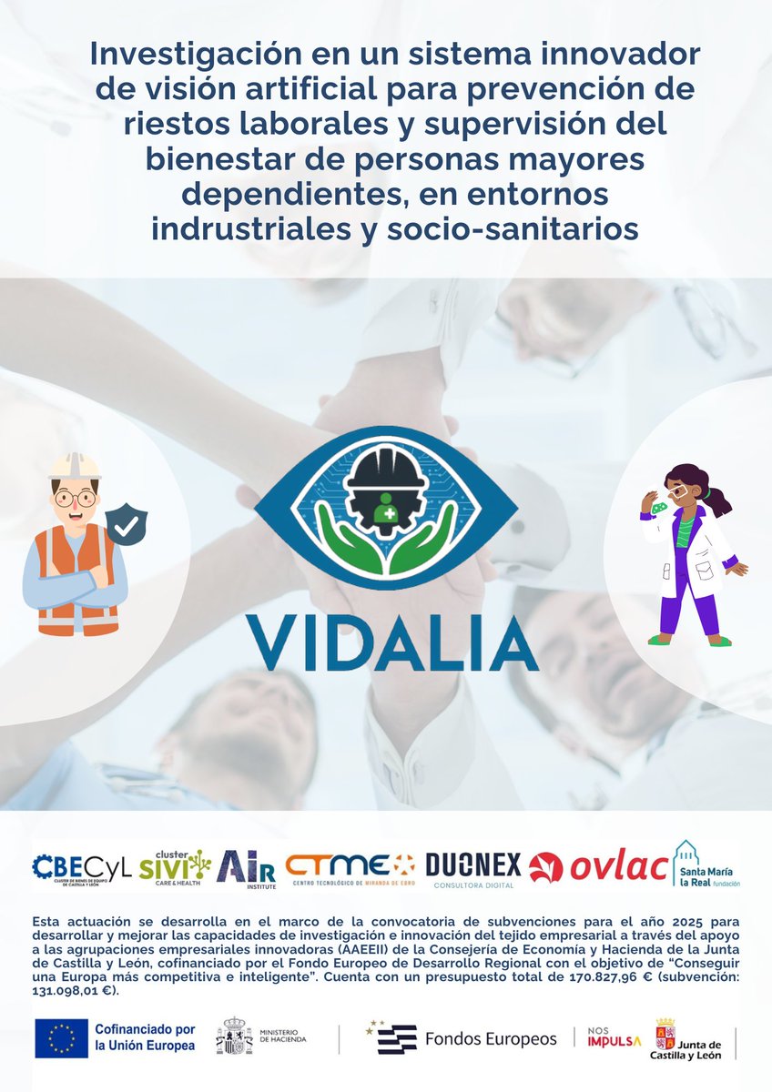 AreaEmpleoFSMLR's tweet photo. 📣 Anunciamos #Vidalia, un nuevo proyecto que nace con el objetivo de detectar riesgos y proteger a las personas en entornos industriales y #sociosanitarios💡

Desde nuestros centros #TerceraActividad colaboramos aportando nuestra experiencia.

➕Más info: https://t.co/cLMuUW4OBx https://t.co/99bu2JyxP6