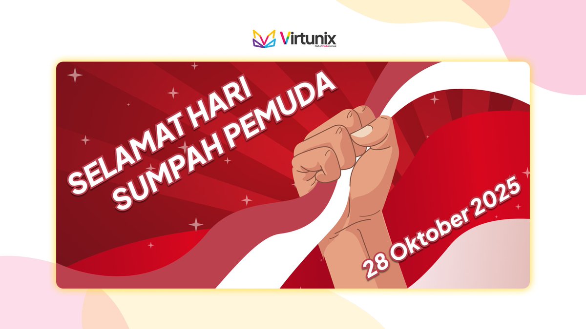 Selamat Hari Sumpah Pemuda, Virtunians! Mari terus berkarya dan bersatu untuk Indonesia ✨