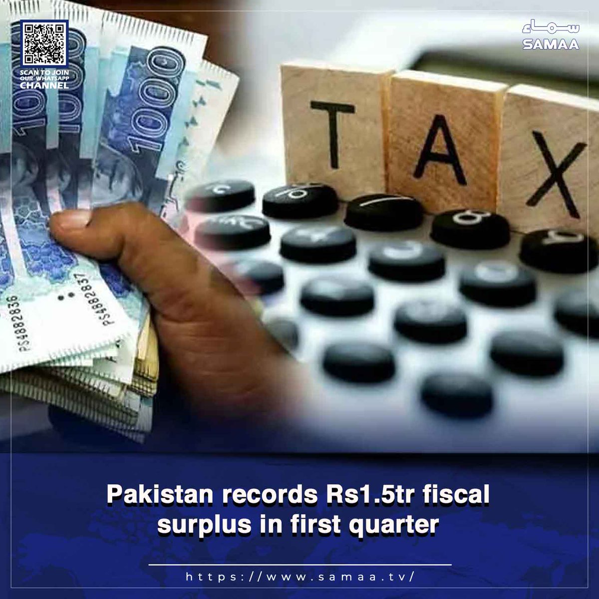 SAMAATV's tweet photo. Finance Ministry reports strong fiscal performance from July to Sept, with tax revenue up 12.5%

Read more: https://t.co/cJtNXDtRks

#SamaaTV #FiscalPolicy #taxrevenue #fiscalsurplus #Pakistaneconomy https://t.co/oswVwGMXiC