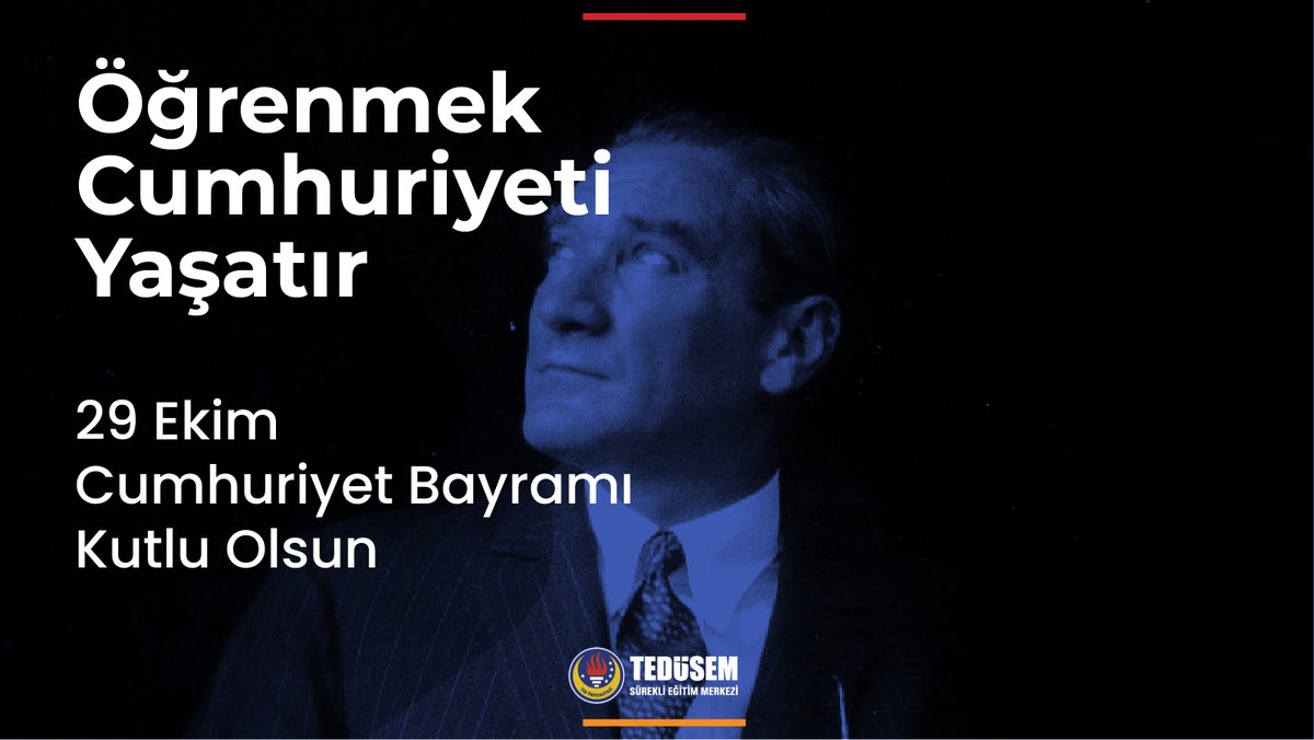 29 Ekim Cumhuriyet Bayramımız Kutlu Olsun

Cumhuriyetimizin 102. yılında, başta Gazi Mustafa Kemal Atatürk olmak üzere tüm kahramanlarımızı saygı ve minnetle anıyoruz.
Cumhuriyetimizin değerleriyle daha aydınlık yarınlara…

#29Ekim #CumhuriyetBayramı #TEDÜSEM