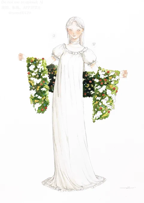 新しくフォローしてくださった方、ありがとうございます 普段は水彩で作品を制作することが多いです。