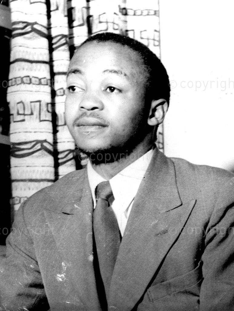 The first Black South African Advocate, Duma Nokwe, pictured in 1962. Nokwe was the first Black South African to be admitted to the Johannesburg Bar in 1956. A 'Congress Man' from the 1940s, Nokwe left for exile in January of 1963 and died in Lusaka, January of 1978. Image