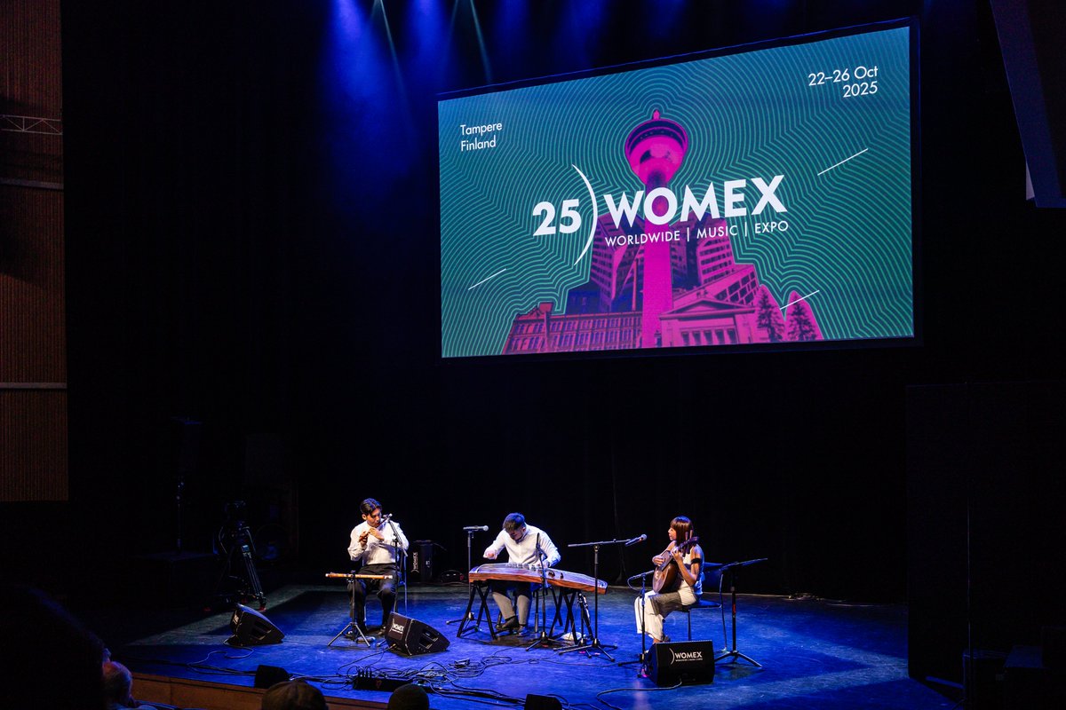 “WOMEX 2025 marks our new beginning. From here, may the world hear Taiwan!” 
3PEOPLEMUSIC has become the first Taiwanese musicians ever to perform on the #WOMEX stage, their stunning performance received high praise from curators and audiences worldwide👏🥰♾