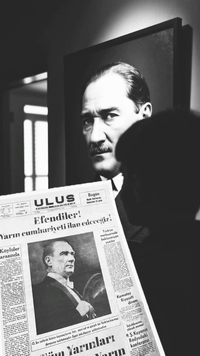 Efendiler! Yarın Cumhuriyeti İlan Edeceğiz. 

#29EkimCumhuriyetBayramı