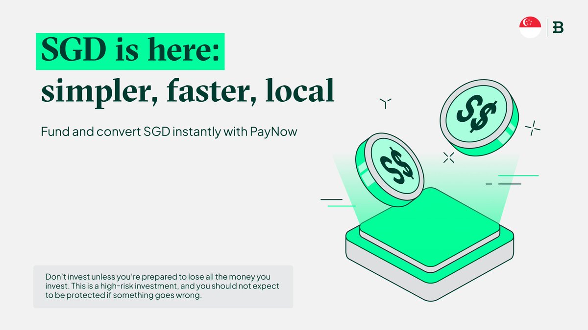 Singapore Dollar (SGD) is here. 🚀 Deposit and withdraw instantly with  PayNow, and convert USD at competitive rates to access crypto markets  efficiently. Yes, trading in Singapore just got simpler, faster, and