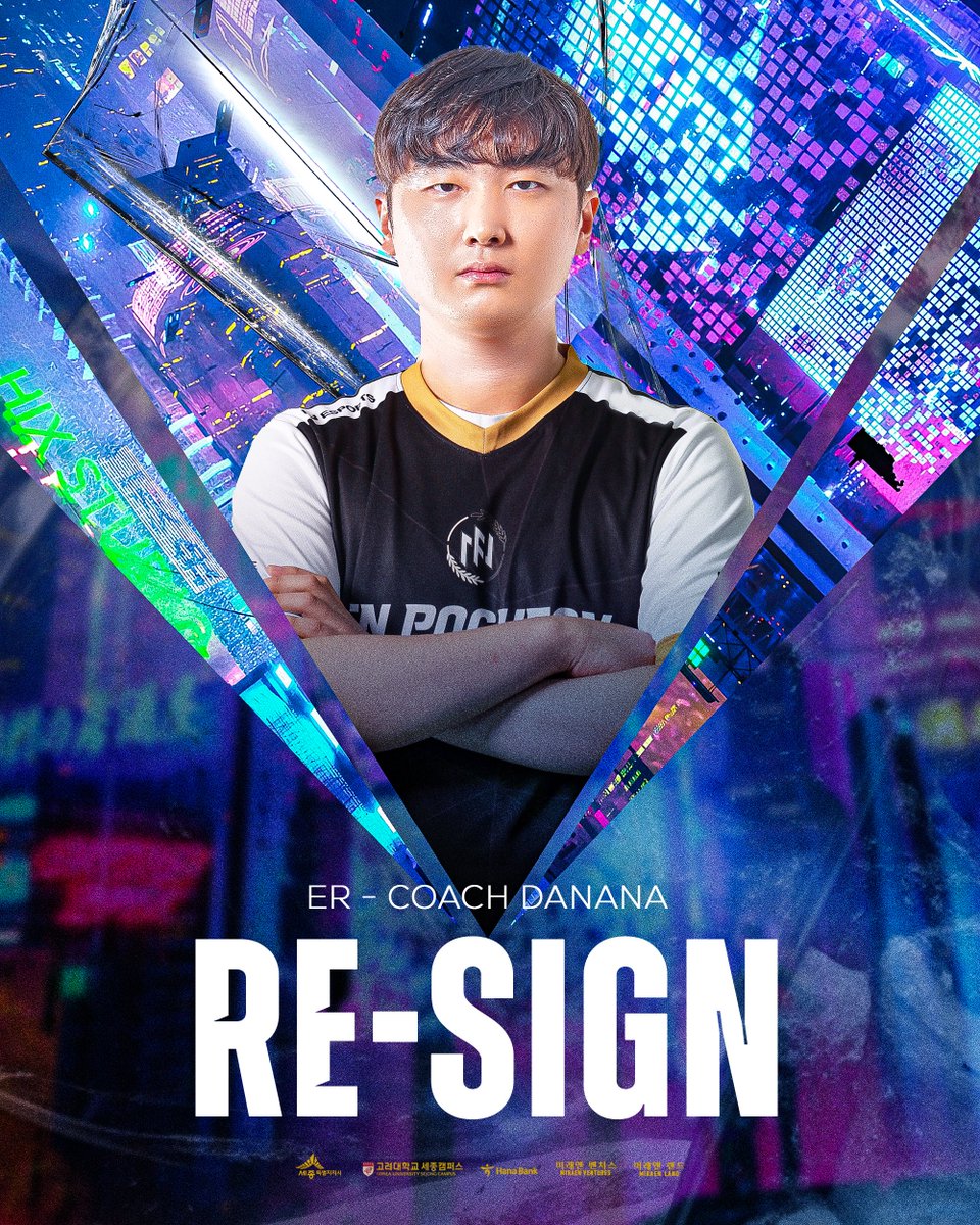 FNesportsGlobal's tweet photo. [RE-SIGN BUM, Danana!] 
모든 실험체와 포지션을 자유자재로 다루며 시즌7를 우승한 범 선수와 마스터즈 2회 우승, 코치로서 1회 우승을 한 다나나 코치가 다시 한번 FN으로서 우승을 위해 뛰고자 합니다! 
여러분의 많은 응원 부탁드립니다! 
 
#danana #BUM #FN #FN_WIN #ER #ETERNAL_RETURN https://t.co/qAthU6VpgV