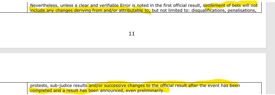 pjfoot1859's tweet photo. @NBLPleb I don't know how NBL Fantasy League treats stats changes but anyone expecting sportsbetting bookies to change results may be disappointed. Some may differ but the standard rule has always been as follows: #ReadTheFinePrint https://t.co/DeGNMUzZKs