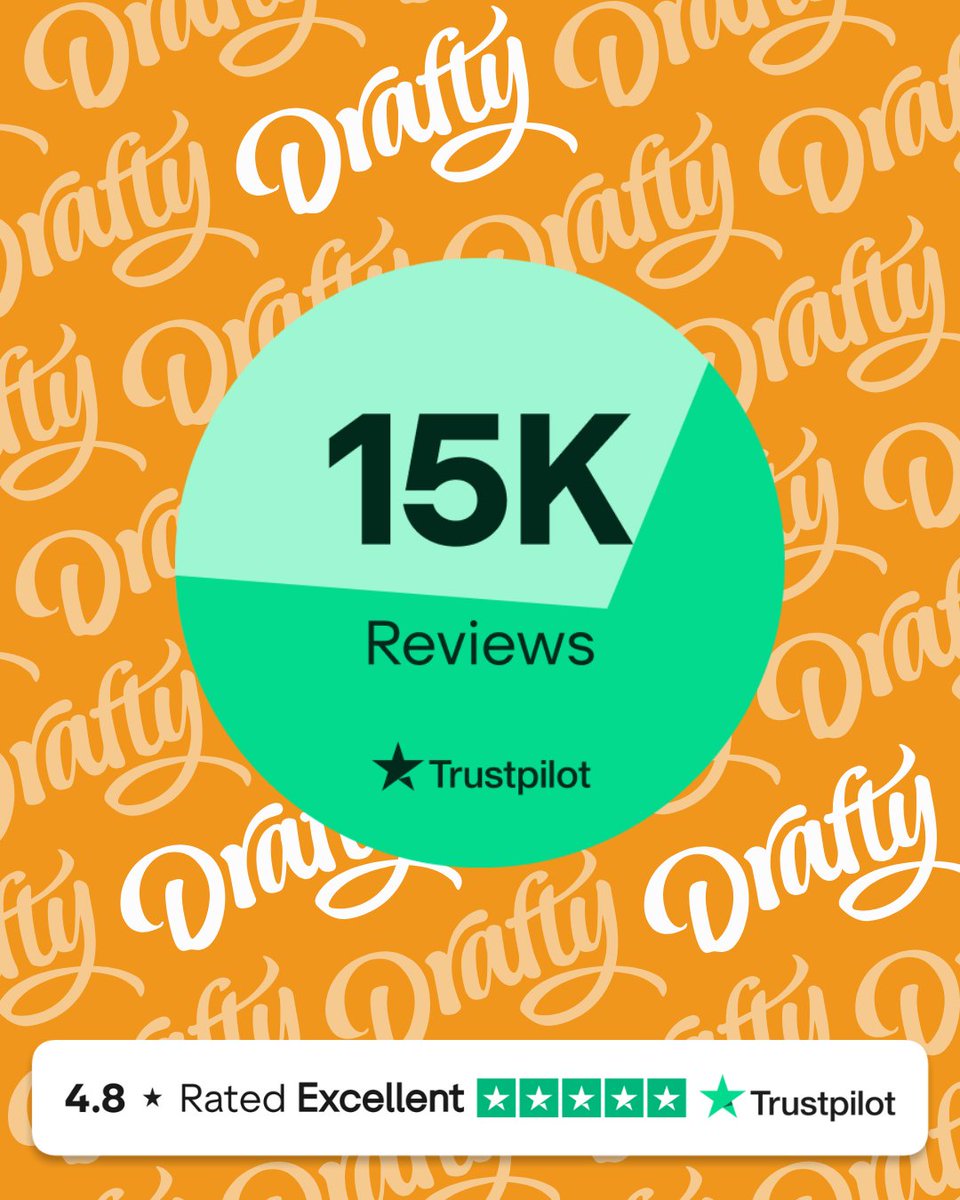 drafty_uk's tweet image. 🎉 15,000 Trustpilot reviews and counting!  A huge thank you to our customers for sharing your experiences. Our team is committed to giving everyone a great experience, every step of the way. 
#Drafty #DraftyFlex #Trustpilot  
Representative 96.2%APR (variable)