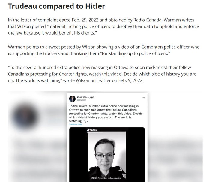 Wise_biz_guy's tweet photo. @ikwilson #JCCF is on the wrong side of history.
Keith Wilson endorses:
1.Counseling Edmonton Police Officer during the #freedomconvoy2022.
2.Buying UCP Memberships to attack Ottawa.
3.Cancel culture thru ban on #Indigenous ceremony.
#DaniDollars is anti Canadian! https://t.co/GXFSbzSTRW