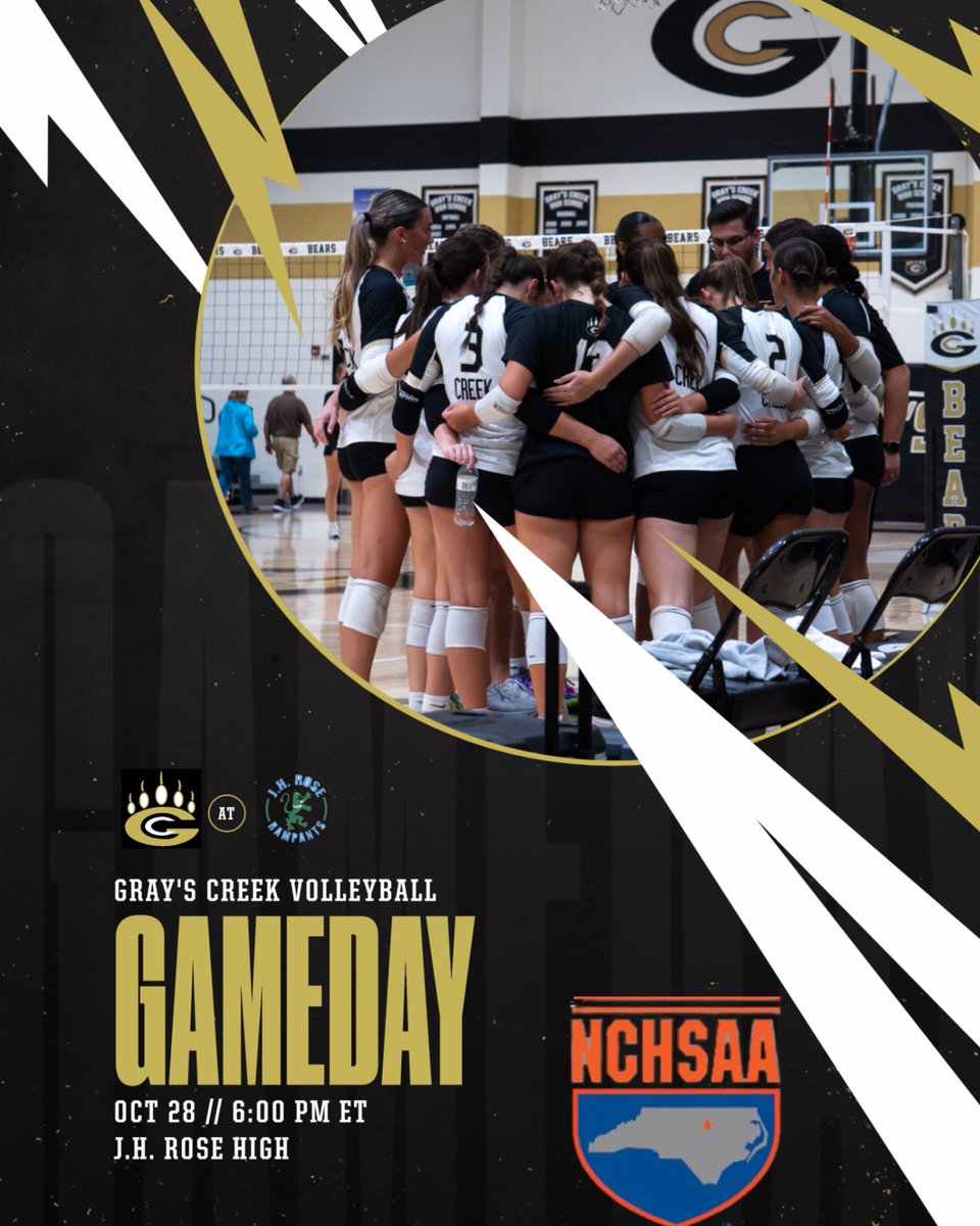 IT'S GAMEDAY! THE LADY BEARS ARE TRAVELING TO GREENVILLE TODAY TO COMPETE FOR THE EAST REGION CHAMPIONSHIP! GO BEARS!!
<a href="/CCSstudentsport/">CCSstudentactivities</a> <a href="/EarlVaughanJr/">Earl Vaughan Jr.</a> @ogcookie_ <a href="/910Preps/">910Preps</a> <a href="/CumberlandCoSch/">Cumberland County Schools</a>