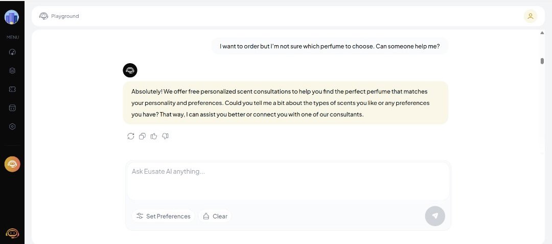 eusate_ai's tweet image. This is SATE handling an order request.

Notice how SATE:
✅ Understood the enquiry
✅ Provided comprehensive product details
✅ Offered helpful consultation
✅ Kept the conversation human

All in record time without frustrating the customer.