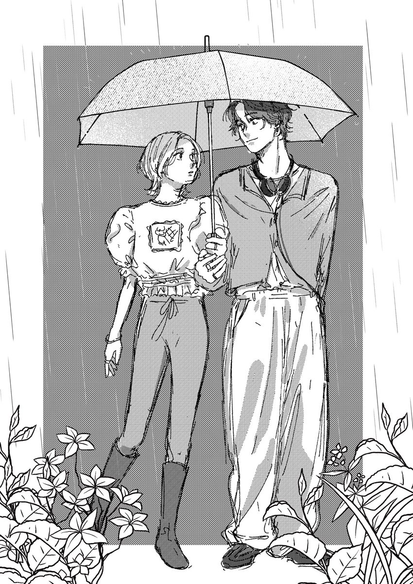 4話トビラ絵ラフ🍐全身は使わないので供養します　可愛く作れたので可愛く仕上げたい！がんばれ自分