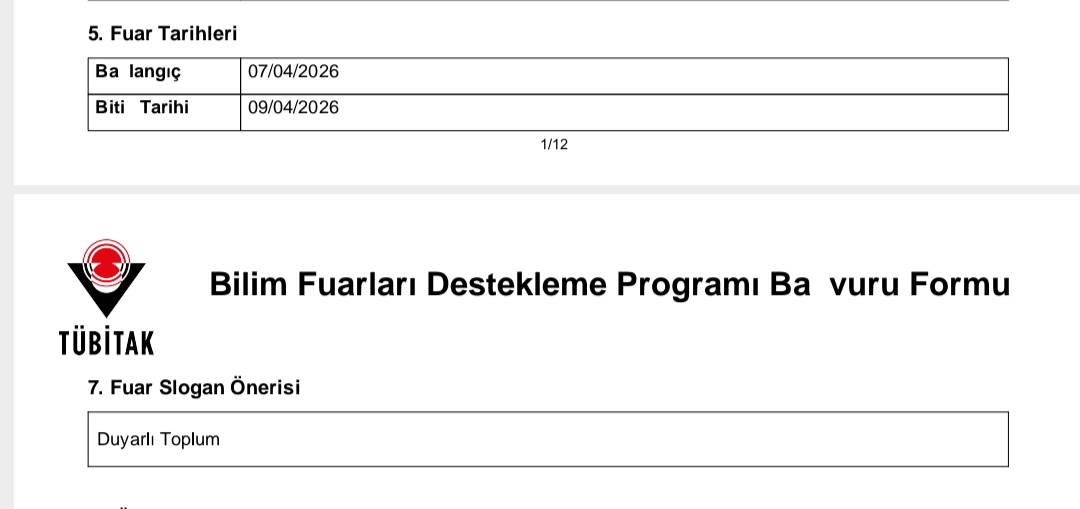 "Duyarlı Toplum" sloganı ile TÜBİTAK 4006-A projesine 19 alt proje ile başvurumuzu tamamladık.Tübitak bilim fuarinin, okul kültürümüze çok şey katacagina inanıyoruz.Emeği geçen öğretmenlerimize teşekkür ederiz
<a href="/sadoglu_salih/">Salih Sadoğlu</a>
<a href="/ysf_gzl_/">YUSUF GÜZEL</a> 
<a href="/cinarkaymakamlk/">T.C. Çınar Kaymakamlığı</a>
<a href="/Diyarbakirmem/">Diyarbakır İl Millî Eğitim Müdürlüğü</a> 
@cinar21mem