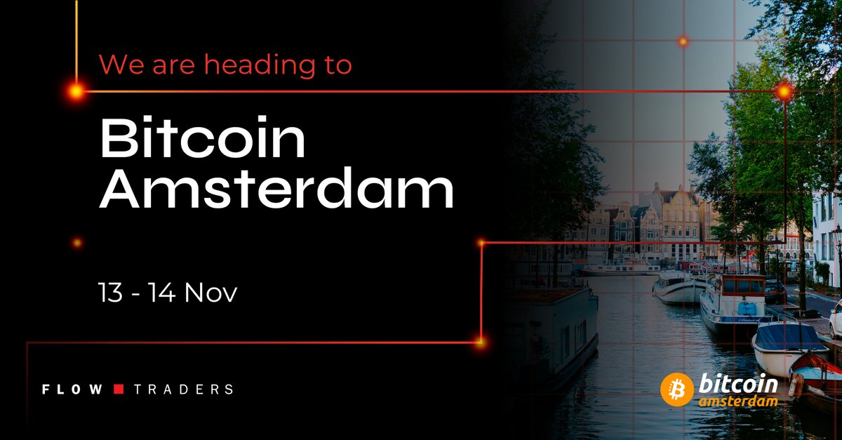 FlowTraders's tweet image. 🚀 Our team is thrilled to attend #BitcoinAmsterdam 2025 right here in our hometown! We&apos;re diving into discussions on Bitcoin&apos;s global impact and exploring transformative trends shaping its future. Excited to learn, network, and share our insights! 💡