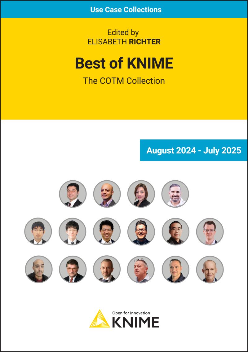 The "Best of KNIME - Season 5" booklet is now available for free. 

Learn from 14 inspiring stories by  #KNIME Contributors of the Month (COTMs) and see how they solve real-world challenges in industry &amp; academia.

Download your free copy: lnkd.in/eYmGTfPJ