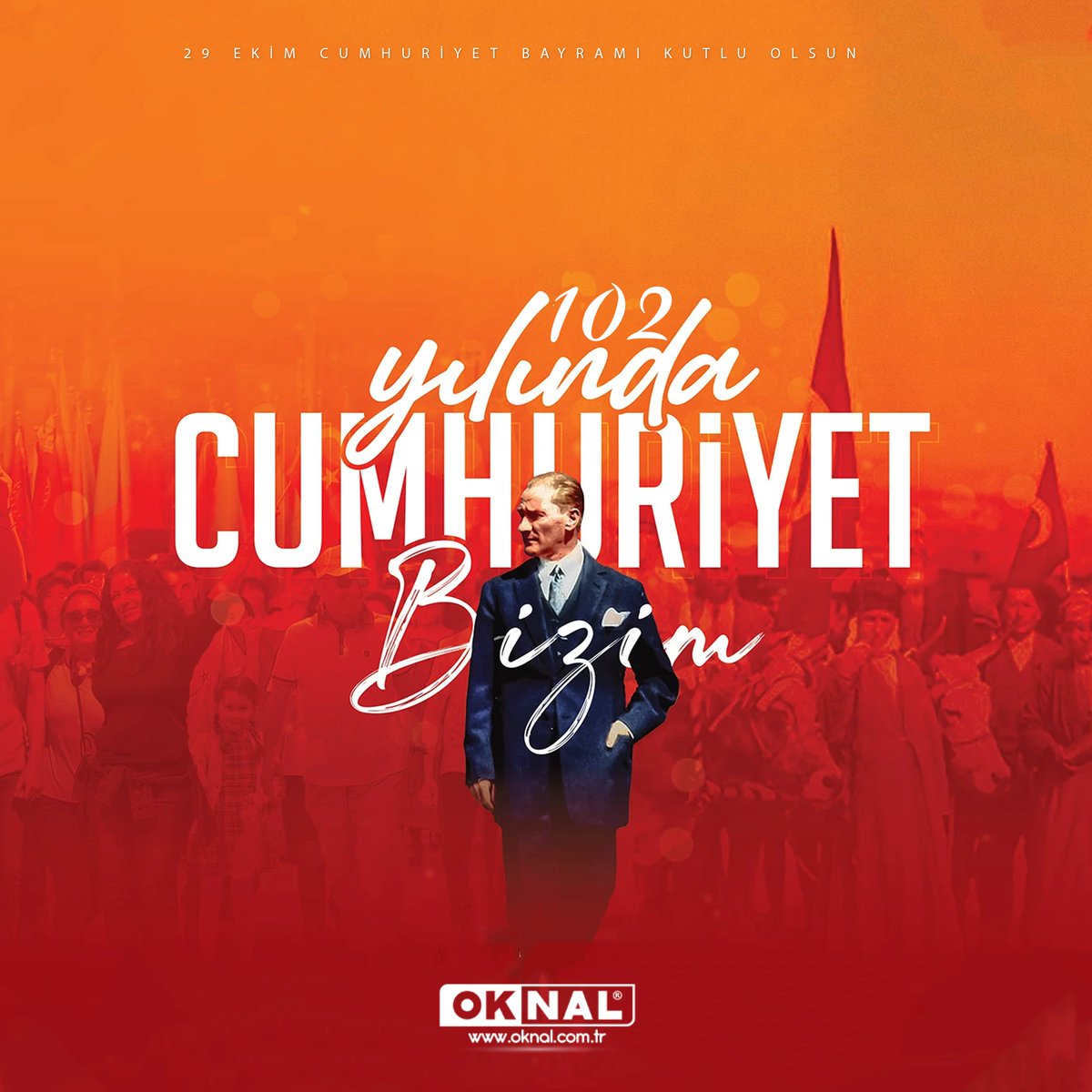 Tarihten aldığımız güç ve inançla, fikri hür, irfanı hür, vicdanı hür nesillerin yetişmesine vesile olan Cumhuriyetimizin kurucusu Ulu Önderimiz Gazi Mustafa Kemal Atatürk’ü ve silah arkadaşlarını minnet ve rahmetle anıyor, Cumhuriyetimizin 102’nci yılını kutluyoruz.