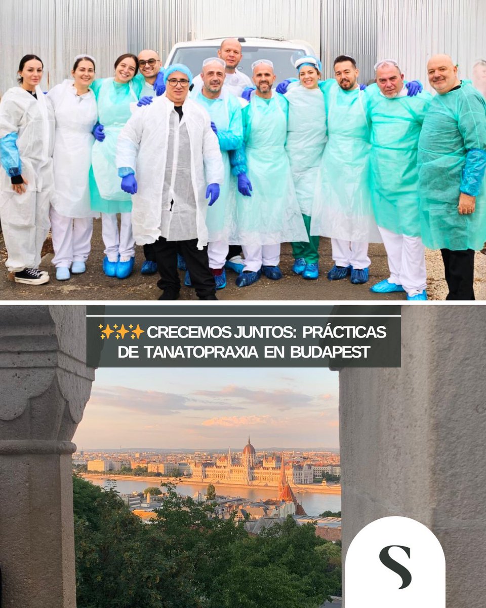 ✨🇭🇺✨ Estos días hemos vivido una experiencia formativa muy especial junto al equipo de ASV en Budapest.  

🤍 Bajo el lema “SOMOS UNO's”, cerramos esta etapa agradeciendo a todo el equipo su entrega, energía y confianza.  

#ASV #Tanatopraxia #Budapest #SomosUno