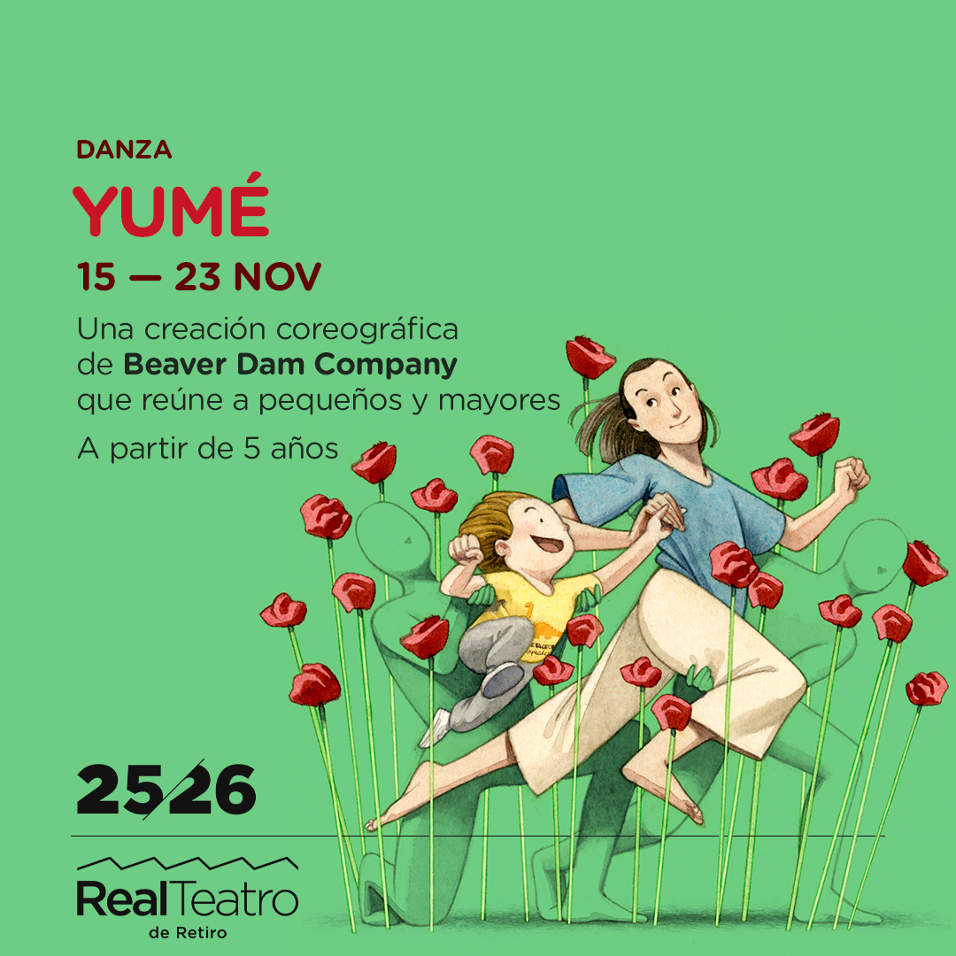 Una aventura para grandes y pequeños 🌟

 Yumé te invita a soñar despierto en el Real Teatro de Retiro del 15 al 23 de noviembre.

🎭 Danza, magia y poesía visual.

🎟️ teatroreal.es/es/espectaculo…
#Yumé #TeatroReal #Familias
