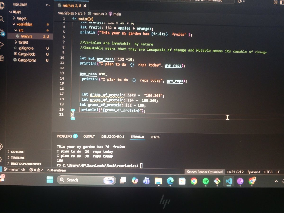 BlockForge_labs's tweet image. 🦀 After 5 years of working with Rust — building backends, smart contracts &amp;amp; real products —
I decided to start from the beginning again.

And honestly… it’s so fun 😄

Revisiting variables, shadowing, and compiler errors reminds me why I fell in love with Rust in the first…