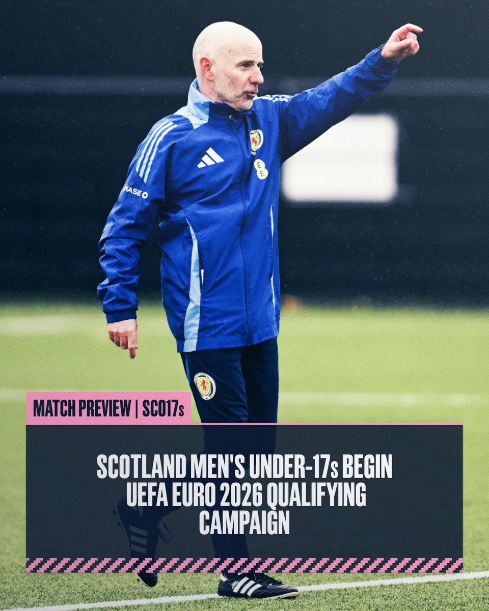 ScotlandNT's tweet image. #SCO17s | Read our full preview, as Brian McLaughlin&apos;s Men&apos;s Under-17s prepare to kick-off their #U17EURO Qualifying campaign today.

➡️ Read here: scotfa.co/SCO17octoprv

#YoungTeam