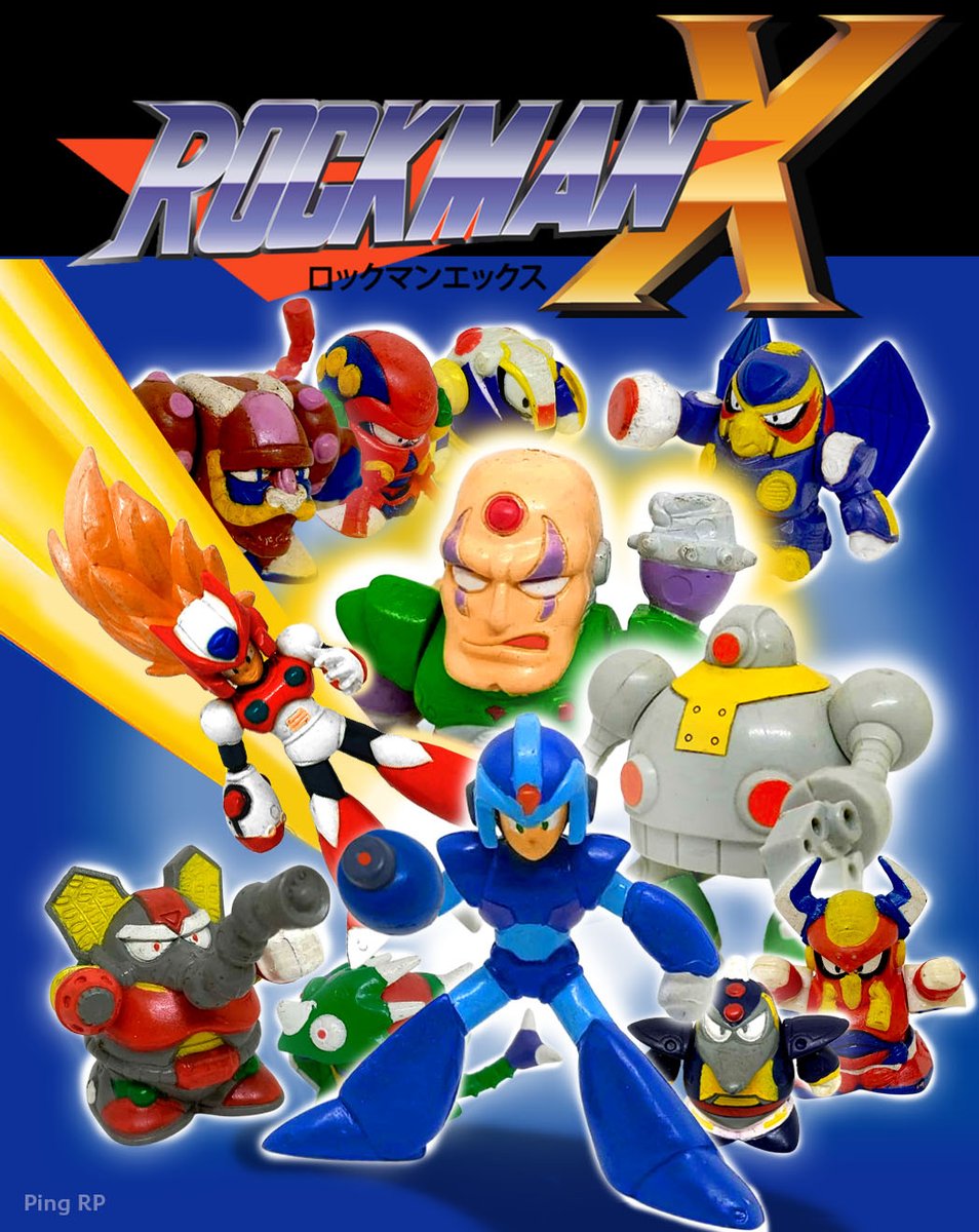 RockmanRockpage's tweet image. Rockman X  cover 
by Bandai Rockman X ZERO Gashapon 
SD 8  BOSS &amp;amp; SIgma 
#rockman #megaman