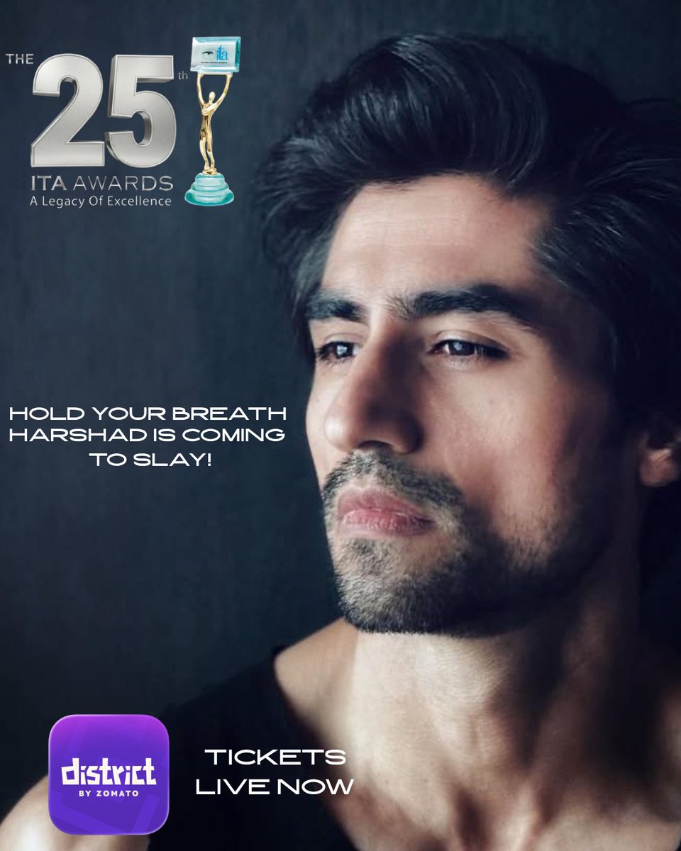 TheITA_Official's tweet image. Watch Live Harshad Chopda&apos;s electric performance at The 25th ITA Awards.
Book your tickets now on District website or App | link.district.in/DSTRKT/xu4gjoyr
#harshadchopda #ITA2025 #ITAAwards #BiggestAwardsNight #25IconicYears #DistrictbyZomato
indiantelevisionacademy.com