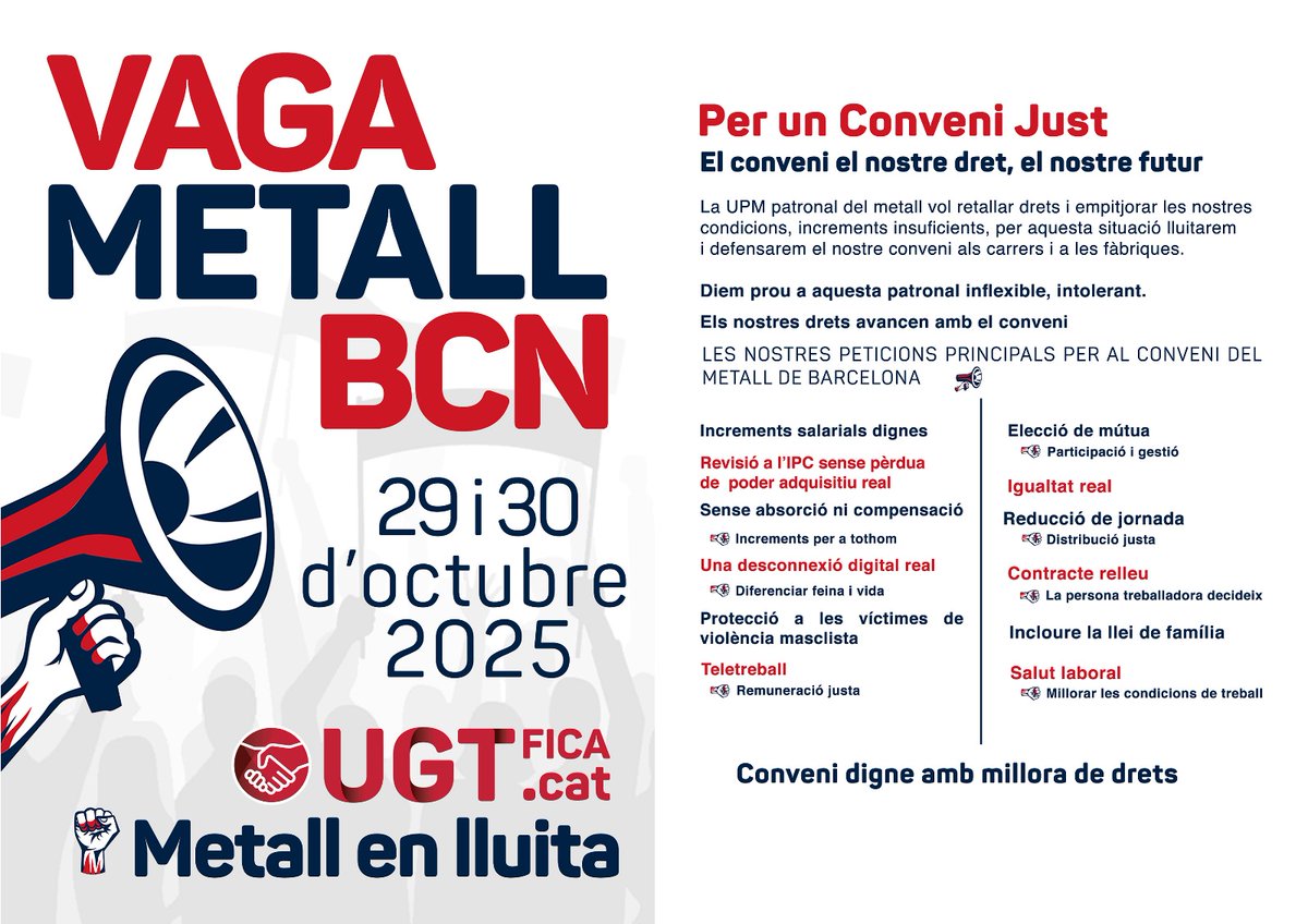 Finalmente a las 23,30h de ayer, finaliza la mediación sin acuerdo ya que las pretensiones de la patronal respecto a la compensación, absorción y las distancias en las propuestas salariales, motivan el desencuentro definitivo y en consecuencia MANTIENE LA CONVOCATORIA DE HUELGA