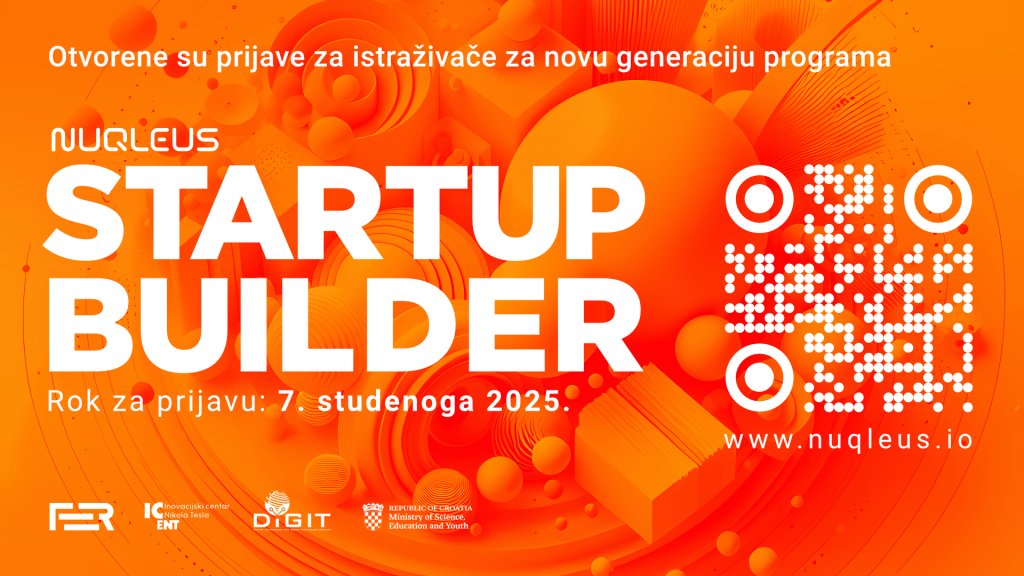 📢 Otvorene su prijave na program 𝐍𝐮𝐪𝐥𝐞𝐮𝐬 𝐒𝐭𝐚𝐫𝐭𝐮𝐩 𝐁𝐮𝐢𝐥𝐝𝐞𝐫 namijenjen istraživačima i studentima koji žele svoje znanstvene rezultate pretvoriti u uspješne visokotehnološke poduzetničke pothvate. 📊💡📈

🔗👉 tinyurl.com/2ubpts76

#UniZg #mojesveuciliste