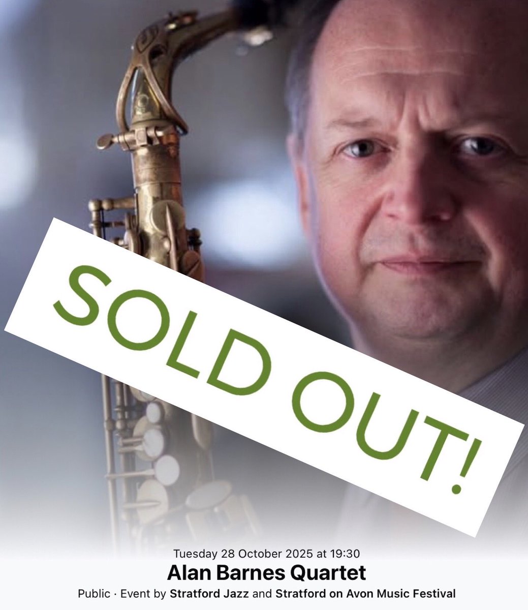 stratmusicfest's tweet photo. What a way to start the festival - with a sold out concert for Alan Barnes! If you were lucky enough to get a ticket then we look forward to seeing you there for a wonderful evening of jazz! 🎷🎵🎤 For other events this week - https://t.co/VVUUiTYQuP https://t.co/fKXydUk7QG