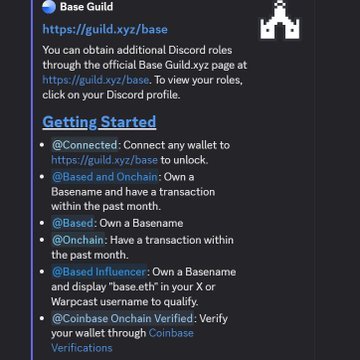 VIP8888883's tweet image. 【💎 $BASE 空投条件汇总｜别错过！！！🪂】

我觉得这篇帖子对所有 $BASE 社区的小伙伴都非常有用。
我已经完成了大部分 Guild V2 的任务，而且因为我做得早，拿角色特别轻松。

你可能会问：“为什么大家都在刷这些 Guild 任务？”
👉 因为官方已经说了——Discord Guild…