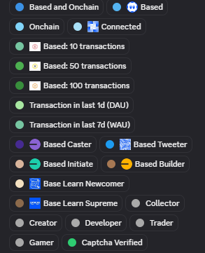 VIP8888883's tweet image. 【💎 $BASE 空投条件汇总｜别错过！！！🪂】

我觉得这篇帖子对所有 $BASE 社区的小伙伴都非常有用。
我已经完成了大部分 Guild V2 的任务，而且因为我做得早，拿角色特别轻松。

你可能会问：“为什么大家都在刷这些 Guild 任务？”
👉 因为官方已经说了——Discord Guild…