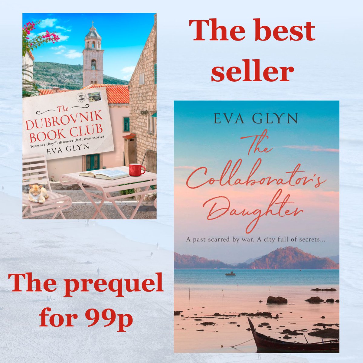 My #TuesNews is that The Collaborator's Daughter is #99p for the rest of month. It's the prequel to The Dubrovnik Book Club, telling the story of how Fran arrives in #Dubrovnik:
mybook.to/CollaboratorsD…
#RomanceReads #MatureRomance <a href="/RNAtweets/">Romantic Novelists' Association</a>