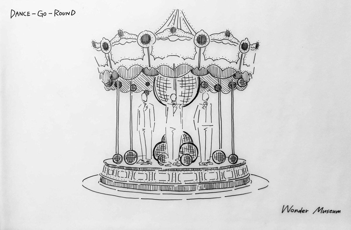 MGA__WM's tweet image. 展示スケッチ公開 #1 📣
￣V￣￣￣￣￣￣￣￣￣￣
𝐌𝐫𝐬. 𝐆𝐑𝐄𝐄𝐍 𝐀𝐏𝐏𝐋𝐄
『𝐖𝐨𝐧𝐝𝐞𝐫 𝐌𝐮𝐬𝐞𝐮𝐦』​🏰

本展覧会の展示物の一部を
スケッチ画で3日間連続公開✏️

実物はぜひ、Wonder Museum会場でご覧ください👀

╋━━━━━━

　　𝙳𝙰𝙽𝙲𝙴-𝙶𝙾-𝚁𝙾𝚄𝙽𝙳…