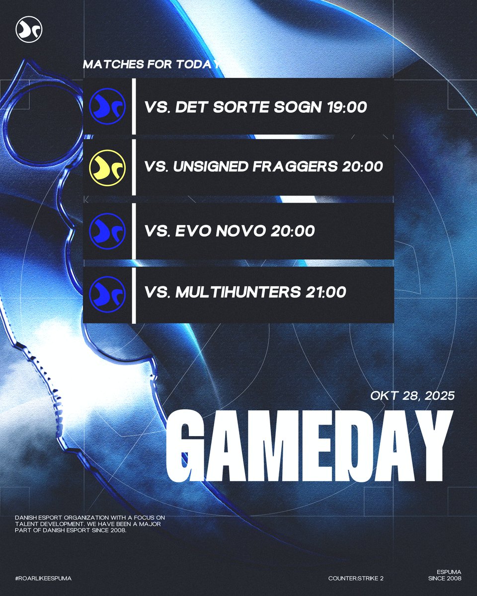 Vi tilbage efter pausen, og vi har 4 kampe på programmet idag ⚔️