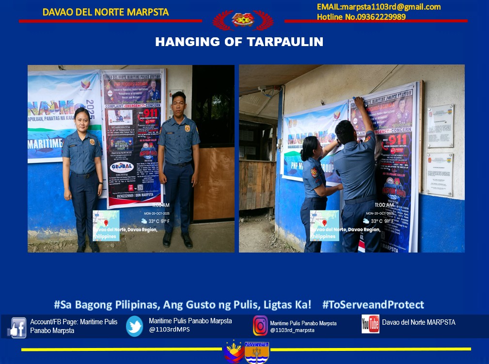 1103rdMPS's tweet photo. Hanging of Tarpaulin https://t.co/sfrLMSkjzl