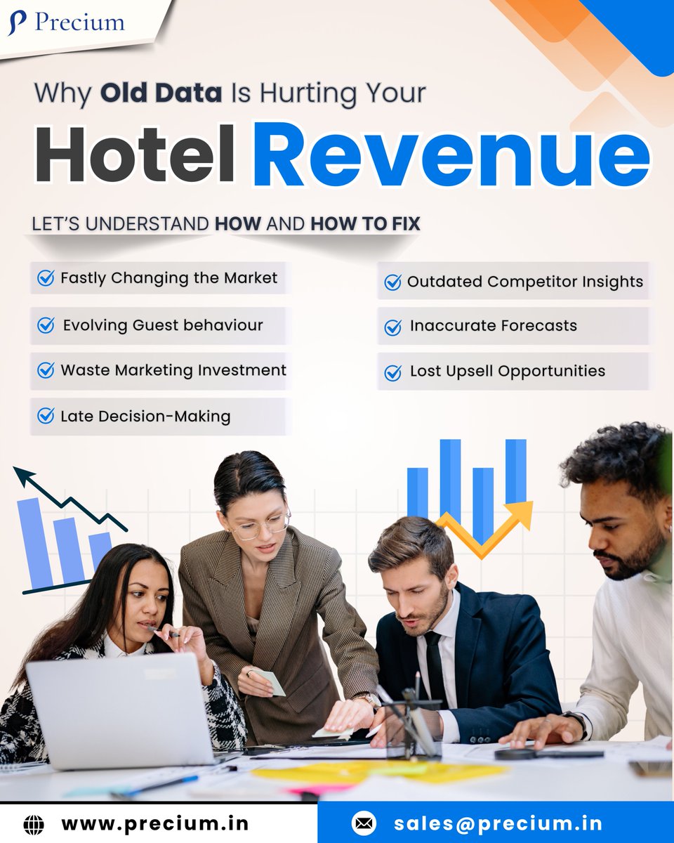 PreciumL51275's tweet photo. ๐๐ก๐ฒ #OldData ๐๐ฌ ๐๐ฎ๐ซ๐ญ๐ข๐ง๐ ๐๐จ๐ฎ๐ซ #HotelRevenue
๐ https://t.co/Y8oPSjMQt8
#Precium #PreciumTechnologies #Reports #HotelRevenue #RevenueManagement #PreciumFeatures #PreciumSoftware #Pricing #HotelIndustry #Software #RevenueManagementSoftware https://t.co/w310xNVfYr