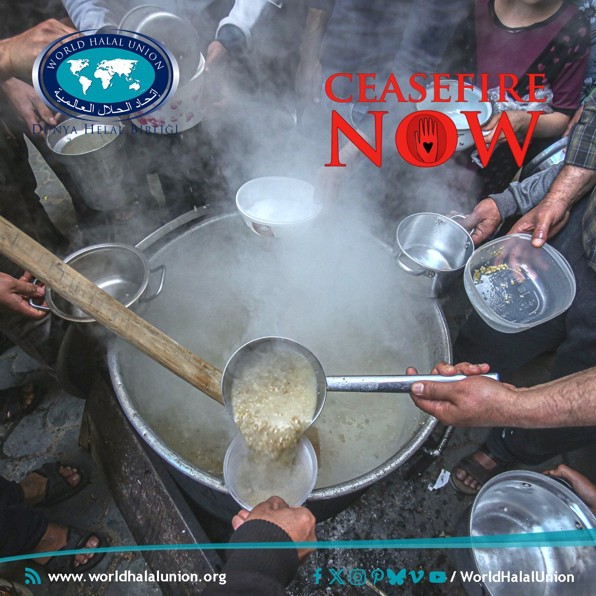 As images from the region...
tinyurl.com/4caxpah8

#WorldHalalUnion #DünyaHelalBirliği #Halal #Helal #حلال #حلالا #할랄 #清真 #Хелал #ハラール #Smiic #UNHRW #Peace #Children #Justice #ceasefirenow #Gaza #genocide #Wck #OpenArms #Unicef #Amnesty #Msf #Fcnl #Artists4Ceasefire