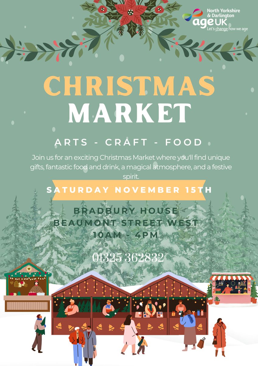 looks what's coming here soon - lots of stalls - lovely food and great atmosphere ! come along and be festive 🎅🎅🎅🏼🎅🏼🎅🏼