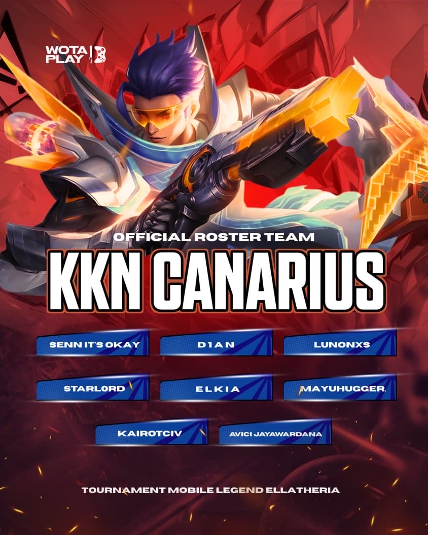 ROSTER ANNOUNCEMENT

Ini dia pemuda pemudi yang siap bertanding(pokoknya gak wo), soalnya gakpunya oshi

#GLHF 
#PokoknyaGakWO
#EllatheriaShowdown
#AzriKapanLulus 
#SafrilNikahLagi
#Al1nichiAitakatta
#AryaPercinRowJ 
#AliTerdamparDiStasiunSenen 
#RadarAkbalal
#YogaAntiPercin