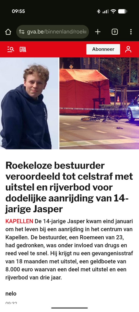 texvanb's tweet image. Gedronken, gedrogeerd en een te hoge snelheid. En tóch geen effectieve celstraf.

Ik weet dat de gevangenissen stampvol zitten. Maar wat moet je eigenlijk nog doen om daar te belanden? 

Via @gva