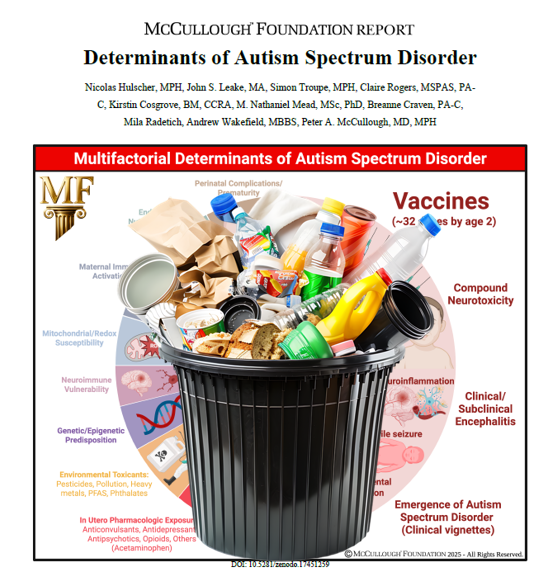 Oh come on.

A “foundation report” signed by Andrew Wakefield - the guy whose fake paper was literally retracted for fraud - and Peter McCullough, the man who turned pseudoscience into a career? 

That’s not research. That’s recycling garbage in a PDF.

They cherry-pick,