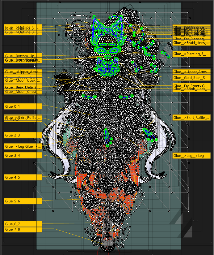 Since its Spooky Season this is your reminder that your Oshi looks like this underneath their pretty Model Art