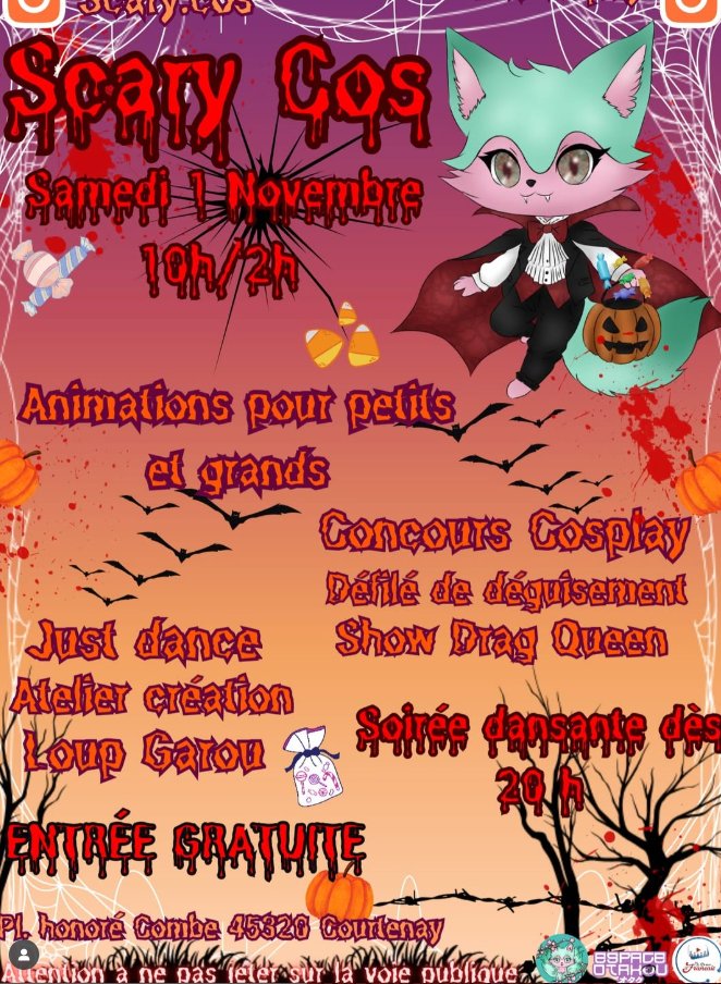 Salut tout le monde, <a href="/LeReseauFR/">Le Réseau Français 🇫🇷</a> sera à l'évènement  Scary Cos organisé par l'association Sedai Cosplay. Au programme de notre côté? Du Phasmophobia et du Resident Evil 6! Venez nombreux. 👇