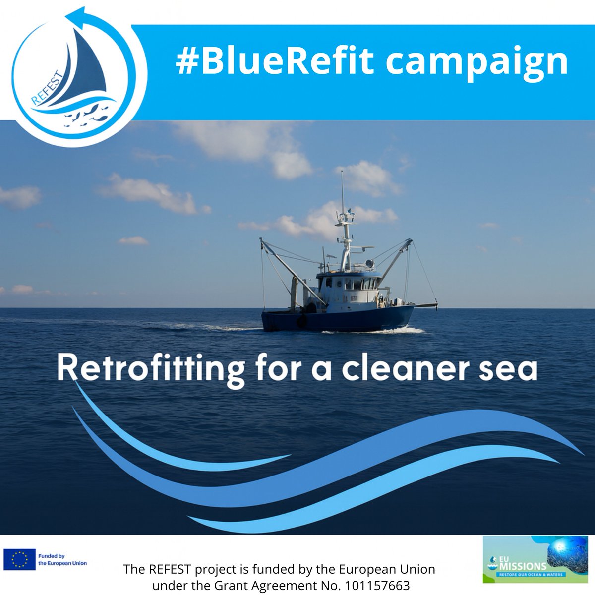 RefestEUProject's tweet image. 🚢 🌊 The retrofit wave is here.

REFEST is proving that cleaner, smarter fishing is possible, with up to 40% less fuel and fewer emissions.

It’s time for a #BlueRefit.

#REFESTproject #SustainableFishing #BlueEconomy

@ENCOsrl  @eumissionocean  @SeaglowEU