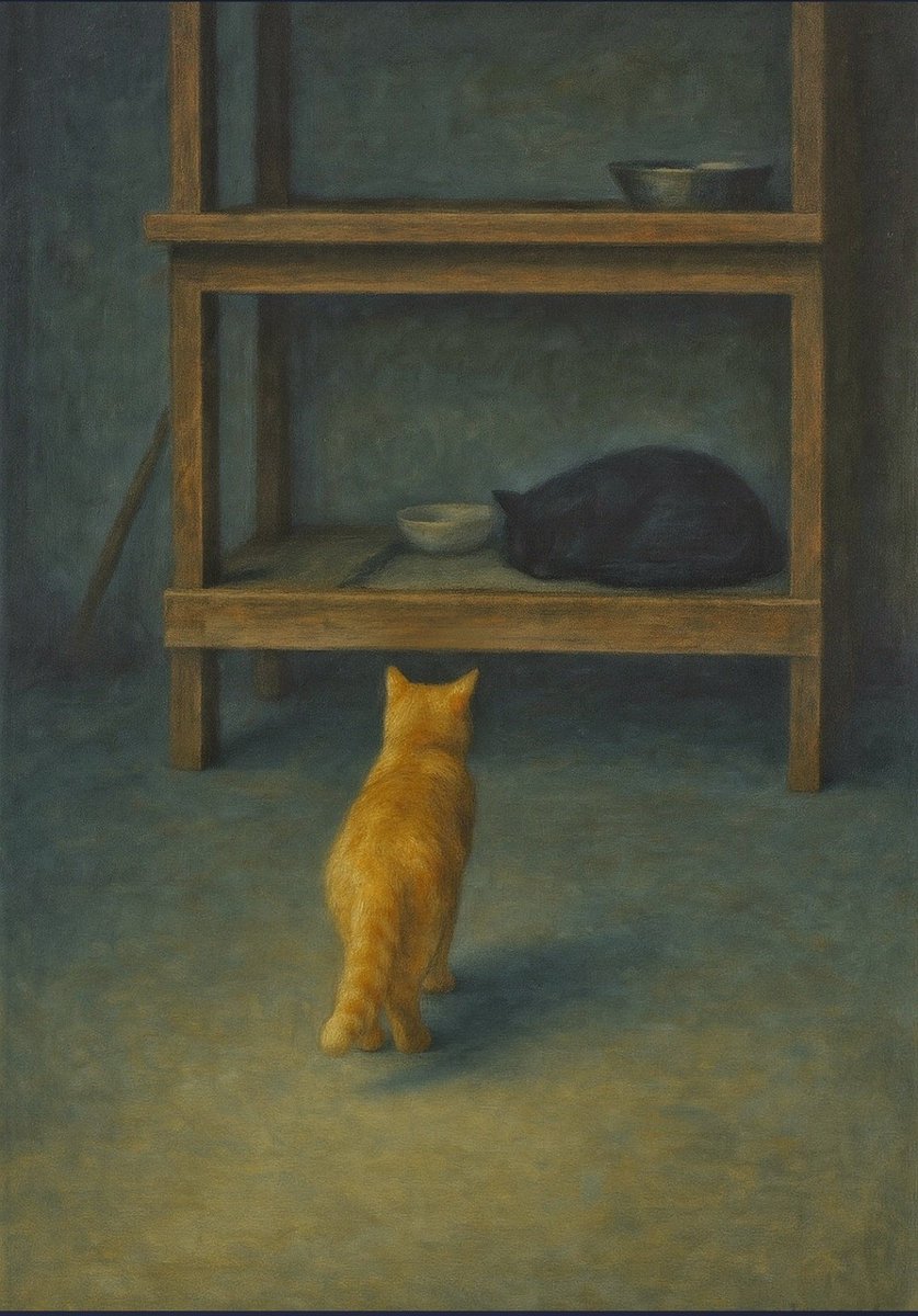 コッポラオリジナルアート作品 2作品限定❢ 『主人を待つネコ』 コッポラオリジナルアート作品 2作品限定❢ 『主人を待つネコ