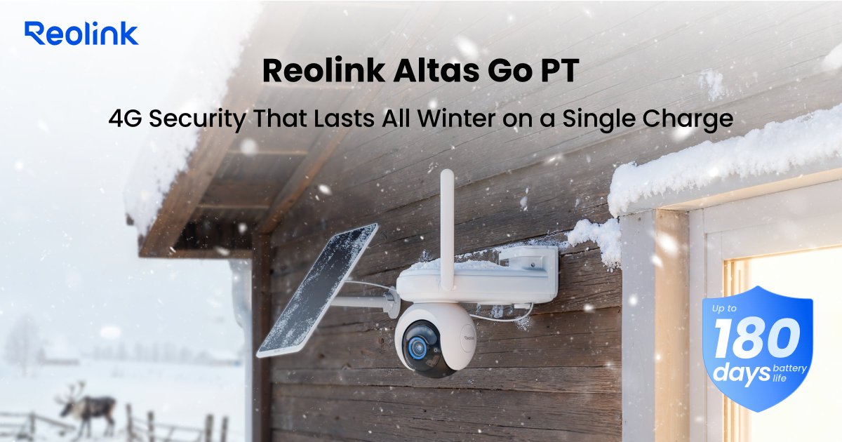 ReolinkTech's tweet image. 🔋𝗥𝗲𝗼𝗹𝗶𝗻𝗸 𝗔𝗹𝘁𝗮𝘀 𝗚𝗼 𝗣𝗧
2K 4G 360° PT Security Camera with 180 Days of Battery Life
✅6-Month (180-Day) Battery Life
✅10s Pre-recording
✅ColorX Night Vision
✅360° Pan, Tilt & Auto-Tracking
#Reolink #SecurityCamera #HomeSecurity #AltasSeries #AltasGoPT