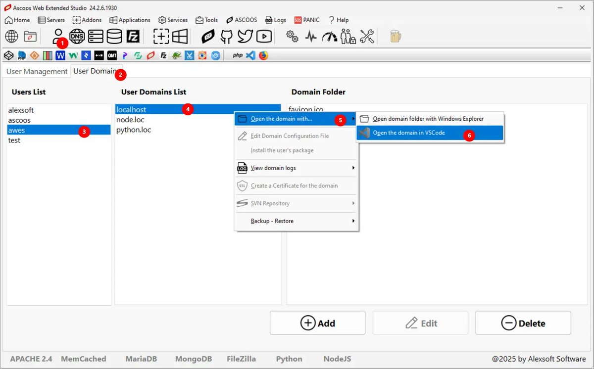 ascoos's tweet image. Ascoos Web Extended Studio. Open Domain in internal portable VSCode Workspace

#AWES @code @official_php #WebDevelopment #webdeveloper #DevLife #VSCodeMagic