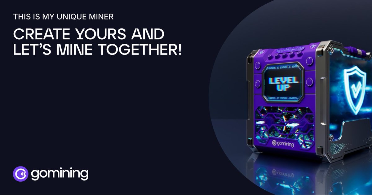 #GM Crypto world 🌍☀️ 

Ready for a #BTC opportunity?
Join me on <a href="/GoMining_token/">GoMining</a> and let’s start stacking for the better future!

Use the link: gomining.com/?ref=lWv4J and signup for FREE! You will get a BONUS 16TH miner!

Use my code: lWv4J on your first miner for 5% extra TH 💜