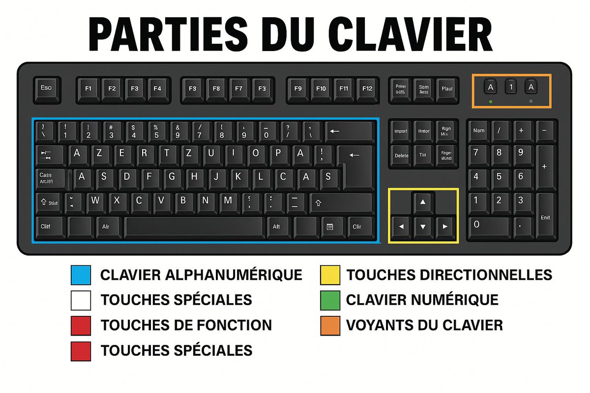 NaoThread's tweet photo. 🚨À LA DEMANDE GÉNÉRALE🚨

Je partage cette liste pour tous ceux qui travaillent sur ordinateur. 🛑💻

Raccourcis clavier utiles (Windows / Excel) :

Ctrl + E – Sélectionner tout
Ctrl + N – Gras
Ctrl + C – Copier
Ctrl + D – Remplir
Ctrl + B – Rechercher
Ctrl + G – Enregistrer
Ctrl + L – Remplacer
Ctrl + K – Italique
Ctrl + U – Nouveau classeur
Ctrl + A – Ouvrir
Ctrl + P – Imprimer
Ctrl + R – Actualiser
Ctrl + S – Souligner
Ctrl + V – Coller
Ctrl + W – Fermer
Ctrl + X – Couper
Ctrl + Y – Répéter
Ctrl + Z – Annuler

Touches de fonction :
F1 – Aide
F2 – Édition
F3 – Coller le nom
F4 – Répéter la dernière action / Alterner référence absolue/relative
F5 – Aller à
F6 – Panneau suivant
F7 – Correction orthographique
F8 – Étendre la sélection
F9 – Recalculer tous les classeurs
F10 – Activer la barre de menus
F11 – Nouveau graphique
F12 – Enregistrer sous

Combinaisons utiles :
Ctrl + : – Insérer l’heure actuelle
Ctrl + ; – Insérer la date actuelle
Ctrl + " – Copier la valeur de la cellule du dessus
Ctrl + ' – Copier la formule de la cellule du dessus
Shift + F1 – Qu’est-ce que c’est ?
Shift + F2 – Modifier le commentaire
Shift + F3 – Insérer une fonction
Shift + F4 – Rechercher suivant
Shift + F5 – Rechercher
Shift + F6 – Panneau précédent
Shift + F8 – Ajouter à la sélection
Shift + F9 – Calculer la feuille active
Shift + F10 – Afficher le menu contextuel
Shift + F11 – Nouvelle feuille
Shift + F12 – Enregistrer

Ctrl + F3 – Définir un nom
Ctrl + F4 – Fermer
Ctrl + F5 – Restaurer la fenêtre
Ctrl + F6 – Classeur suivant
Ctrl + Shift + F6 – Classeur précédent
Ctrl + F7 – Déplacer la fenêtre
Ctrl + F8 – Redimensionner la fenêtre
Ctrl + F9 – Minimiser
Ctrl + F10 – Maximiser / Restaurer
Ctrl + F11 – Insérer une feuille de macros 4.0
Ctrl + F1 – Ouvrir un fichier
Alt + F1 – Insérer un graphique
Alt + F2 – Enregistrer sous
Alt + F4 – Quitter
Alt + F8 – Boîte de dialogue Macros
Alt + F11 – Éditeur Visual Basic

Alt + 64 – @
Ctrl + Échap – Revenir à l’écran d’accueil

Ctrl + Shift + F3 – Créer un nom avec les étiquettes de ligne/colonne
Ctrl + Shift + F6 – Fenêtre précédente
Ctrl + Shift + F12 – Imprimer
Alt + Shift + F1 – Nouvelle feuille
Alt + Shift + F2 – Enregistrer
Alt + = – Somme automatique
Ctrl + ` – Basculer entre valeur / formule
Ctrl + Shift + A – Insérer les arguments d’une formule
Alt + ↓ – Liste déroulante automatique
Alt + ' – Format de style
Ctrl + Shift + ~ – Format général
Ctrl + Shift + ! – Format numérique
Ctrl + Shift + @ – Format horaire
Ctrl + Shift + # – Format date
Ctrl + Shift + $ – Format monétaire
Ctrl + Shift + % – Format pourcentage
Ctrl + Shift + ^ – Format exponentiel
Ctrl + Shift + & – Ajouter une bordure
Ctrl + Shift + _ – Supprimer la bordure
Ctrl + Shift + * – Sélectionner la région active
Ctrl + + – Insérer
Ctrl + - – Supprimer
Ctrl + 1 – Format de cellule
Ctrl + 2 – Gras
Ctrl + 3 – Italique
Ctrl + 4 – Souligné
Ctrl + 5 – Barré
Ctrl + 6 – Afficher / masquer les objets
Ctrl + 7 – Afficher / masquer la barre d’outils
Ctrl + 8 – Basculer les symboles de plan
Ctrl + 9 – Masquer les lignes
Ctrl + 0 – Masquer les colonnes
Ctrl + Shift + ( – Afficher les lignes
Ctrl + Shift + ) – Afficher les colonnes

Alt ou F10 – Activer le menu
Ctrl + Tab – Barre suivante / classeur suivant
Shift + Ctrl + Tab – Barre précédente / classeur précédent
Tab – Outil suivant
Shift + Tab – Outil précédent
Entrée – Valider
Shift + Ctrl + F – Liste de polices
Shift + Ctrl + P – Liste de tailles de police